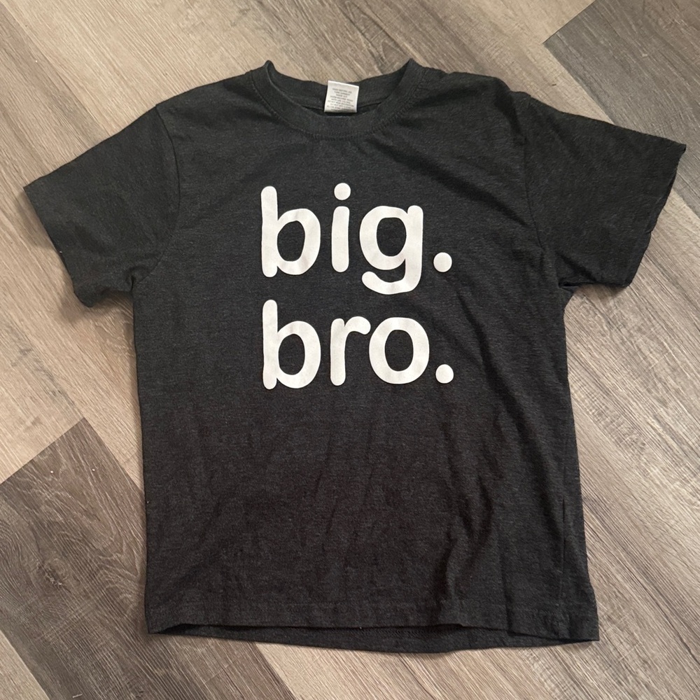 Big Bro Kids T-Shirt - Black Size: 6-7